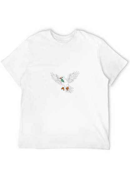 Camiseta Negra con Paloma de la Paz