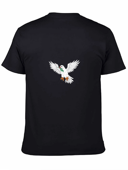 Camiseta Negra con Paloma de la Paz