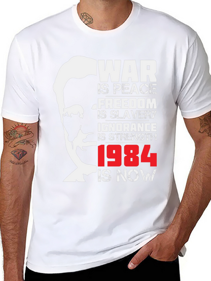 Camiseta Negra 1984 Orwell: Guerra es Paz