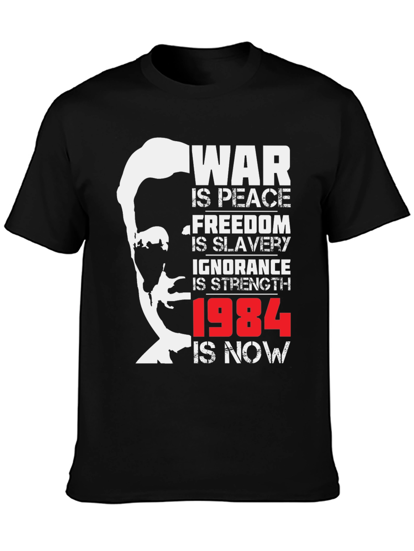 Camiseta Negra 1984 Orwell: Guerra es Paz