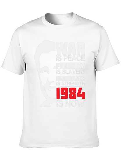Camiseta Negra 1984 Orwell: Guerra es Paz