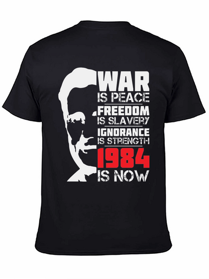 Camiseta Negra 1984 Orwell: Guerra es Paz