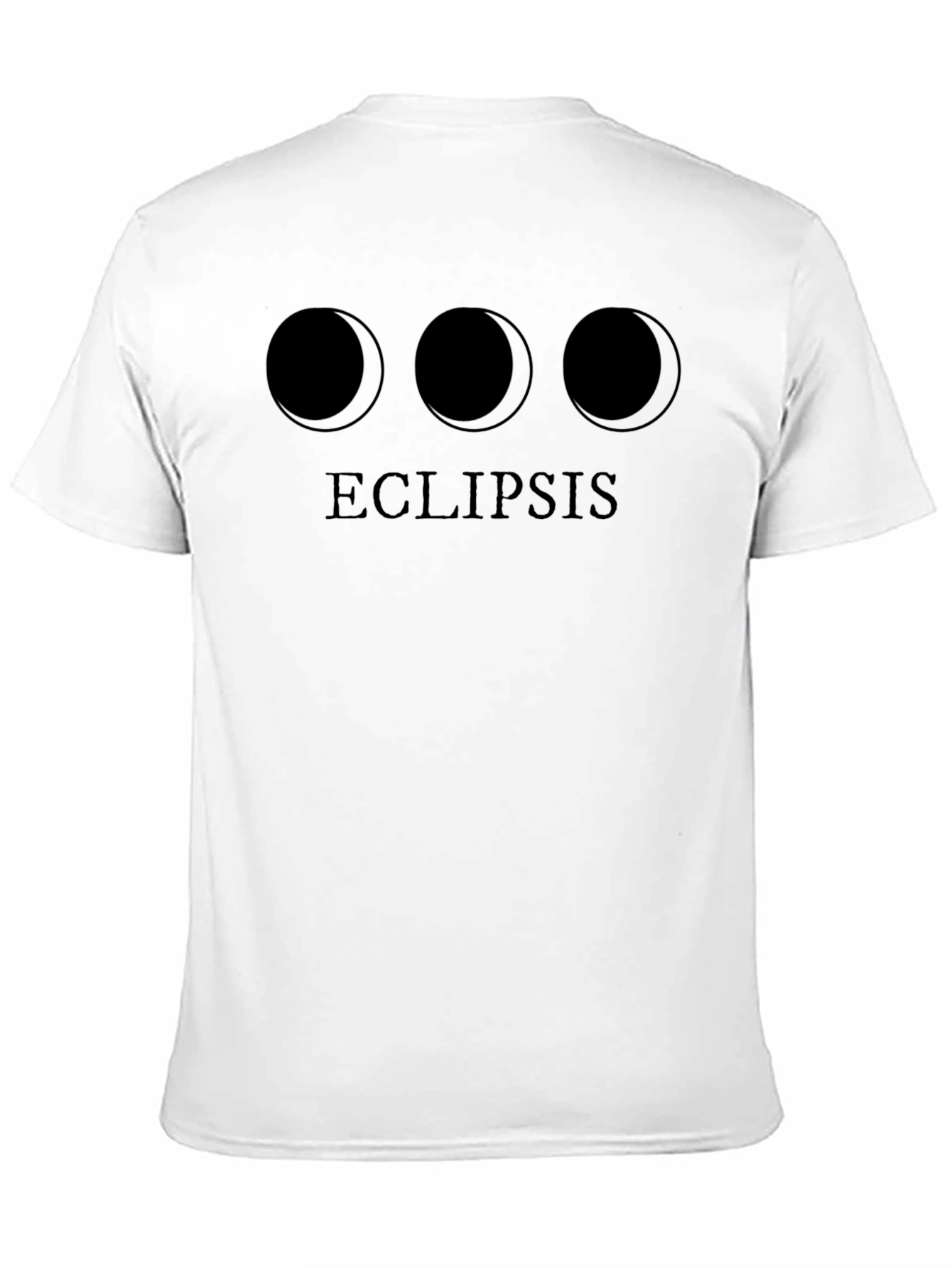 Camiseta Negra Eclipse Lunar Unisex