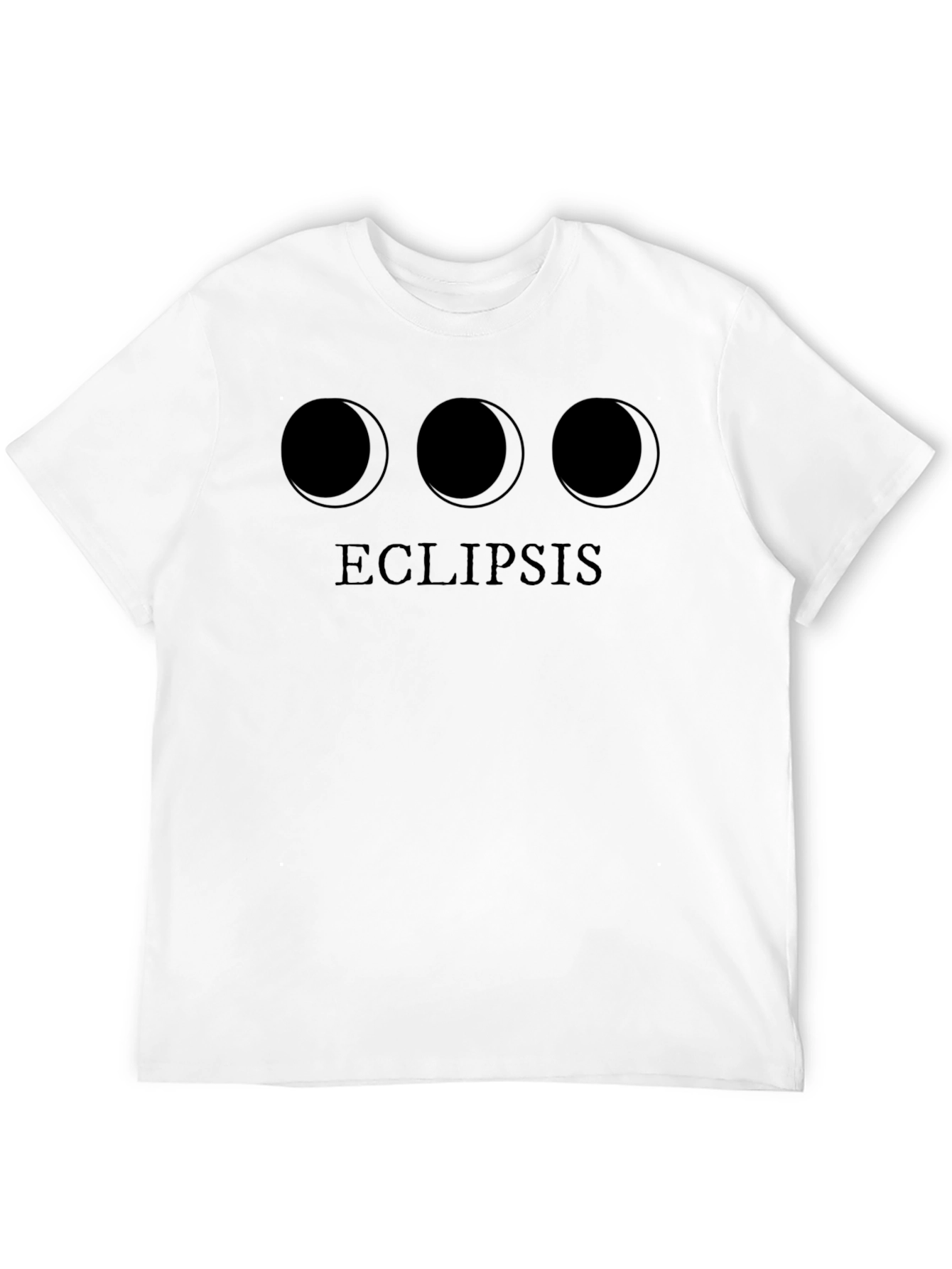 Camiseta Negra Eclipse Lunar Unisex