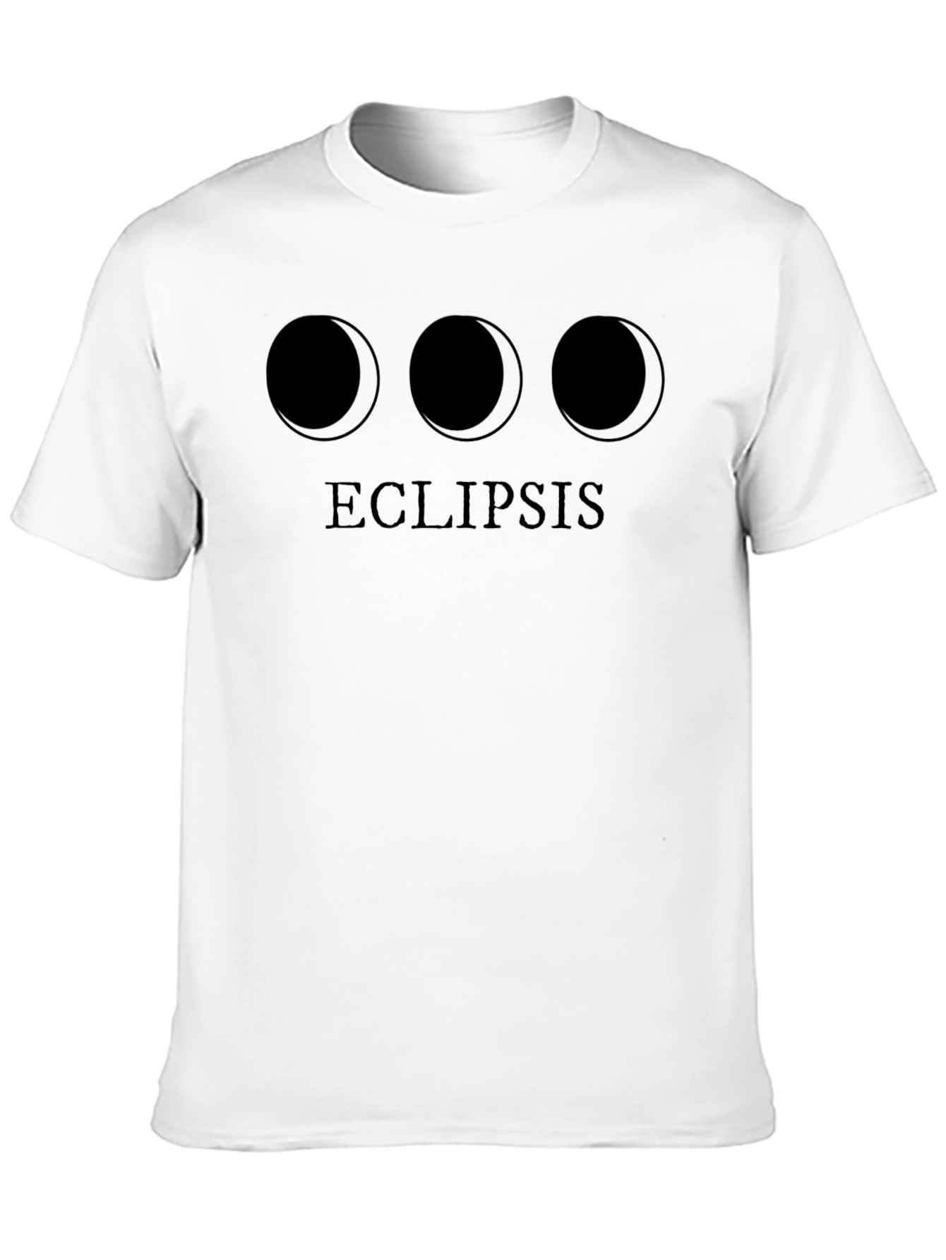 Camiseta Negra Eclipse Lunar Unisex