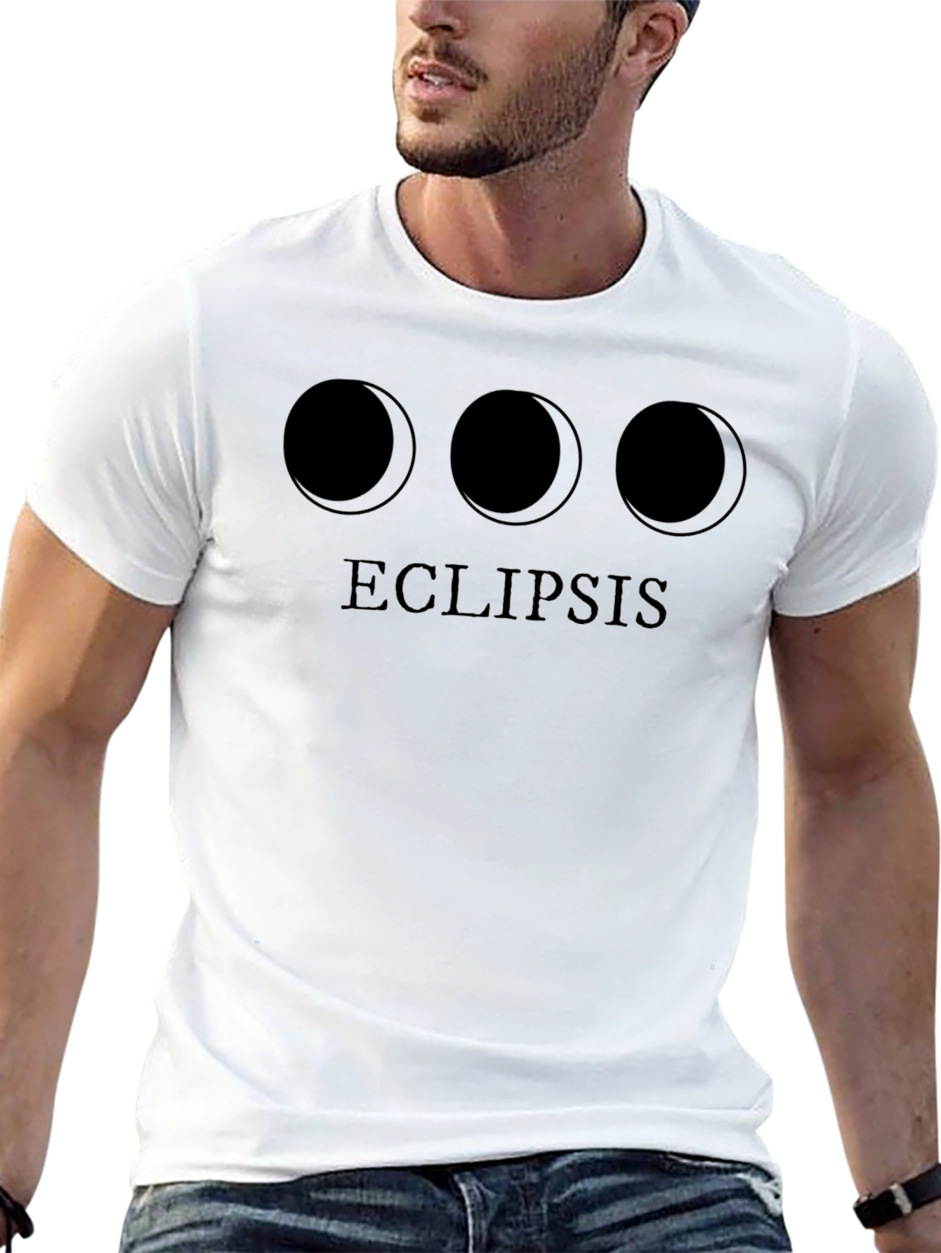 Camiseta Negra Eclipse Lunar Unisex