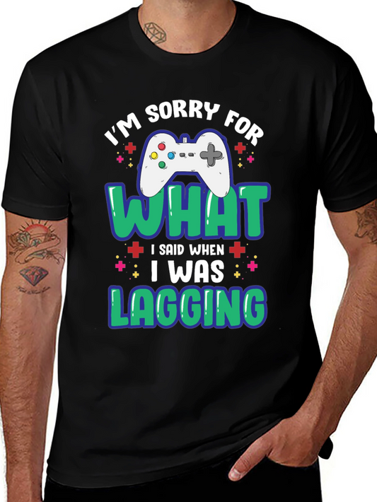 Camiseta Negra Divertida para Gamers: Lo Siento por el Lag