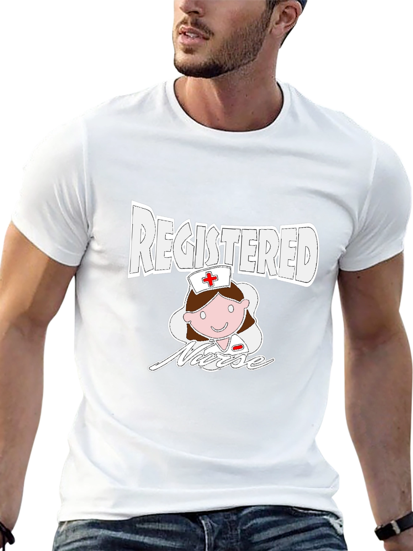 Camiseta Negra Enfermera Registrada