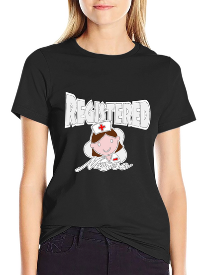 Camiseta Negra Enfermera Registrada
