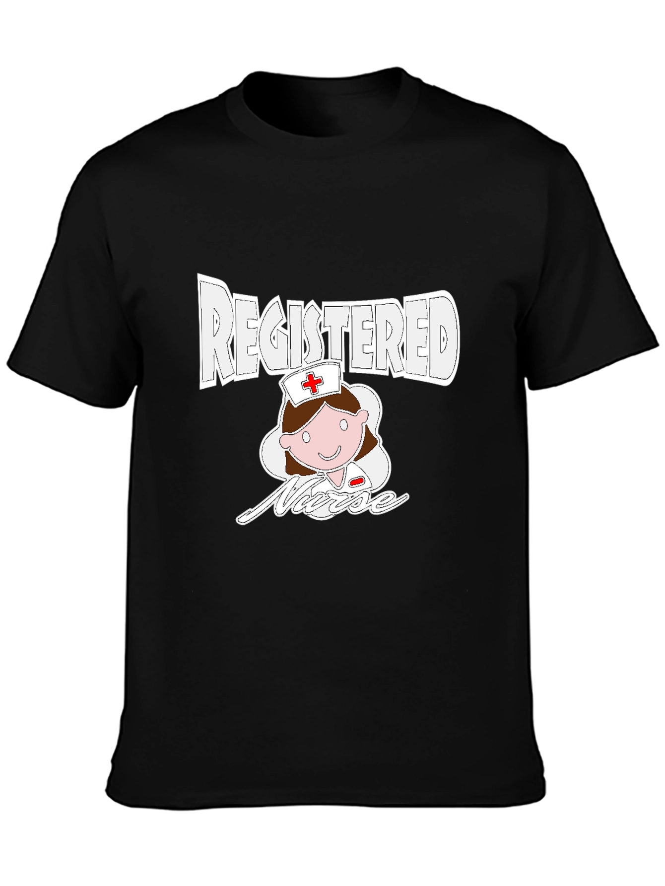 Camiseta Negra Enfermera Registrada