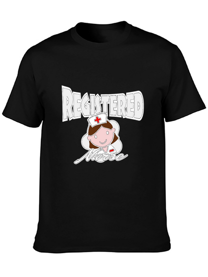 Camiseta Negra Enfermera Registrada
