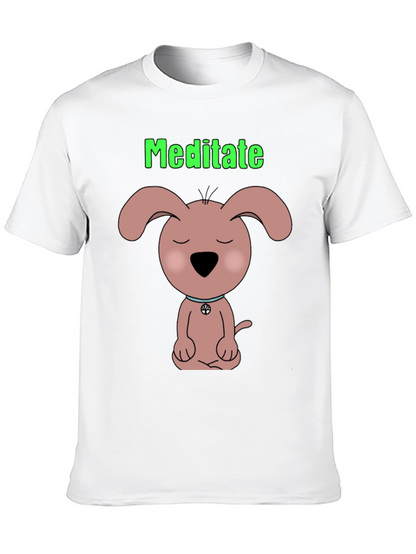 Camiseta Negra Meditación Canina