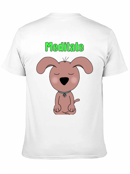 Camiseta Negra Meditación Canina