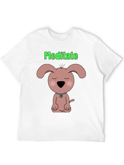 Camiseta Negra Meditación Canina