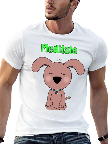 Camiseta Negra Meditación Canina