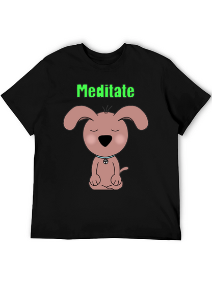 Camiseta Negra Meditación Canina