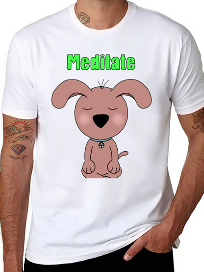 Camiseta Negra Meditación Canina