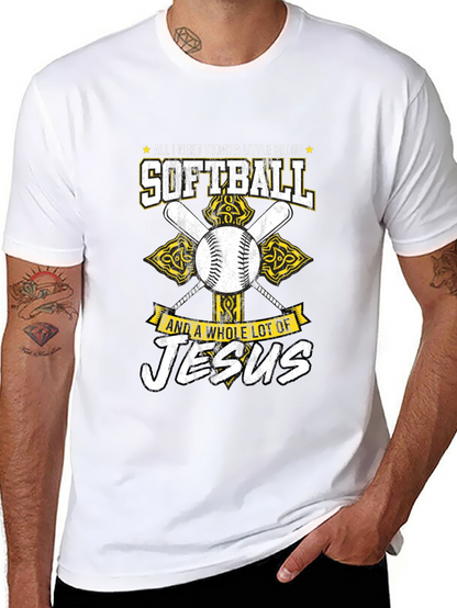 Camiseta Softball Jesús - Fe y Deporte