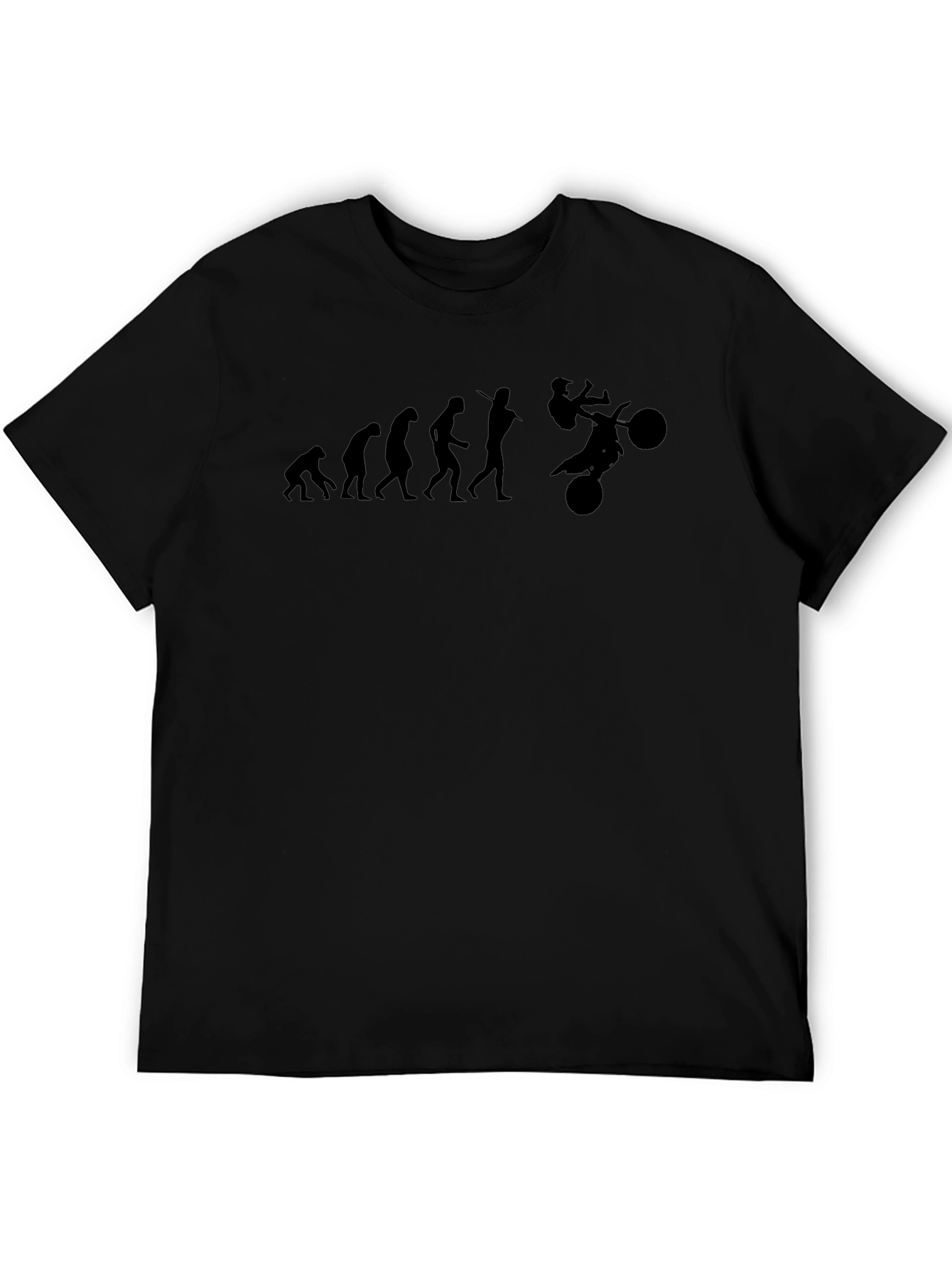 Camiseta Negra Evolución Motocross Hombre