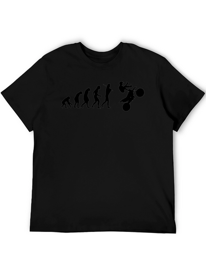 Camiseta Negra Evolución Motocross Hombre
