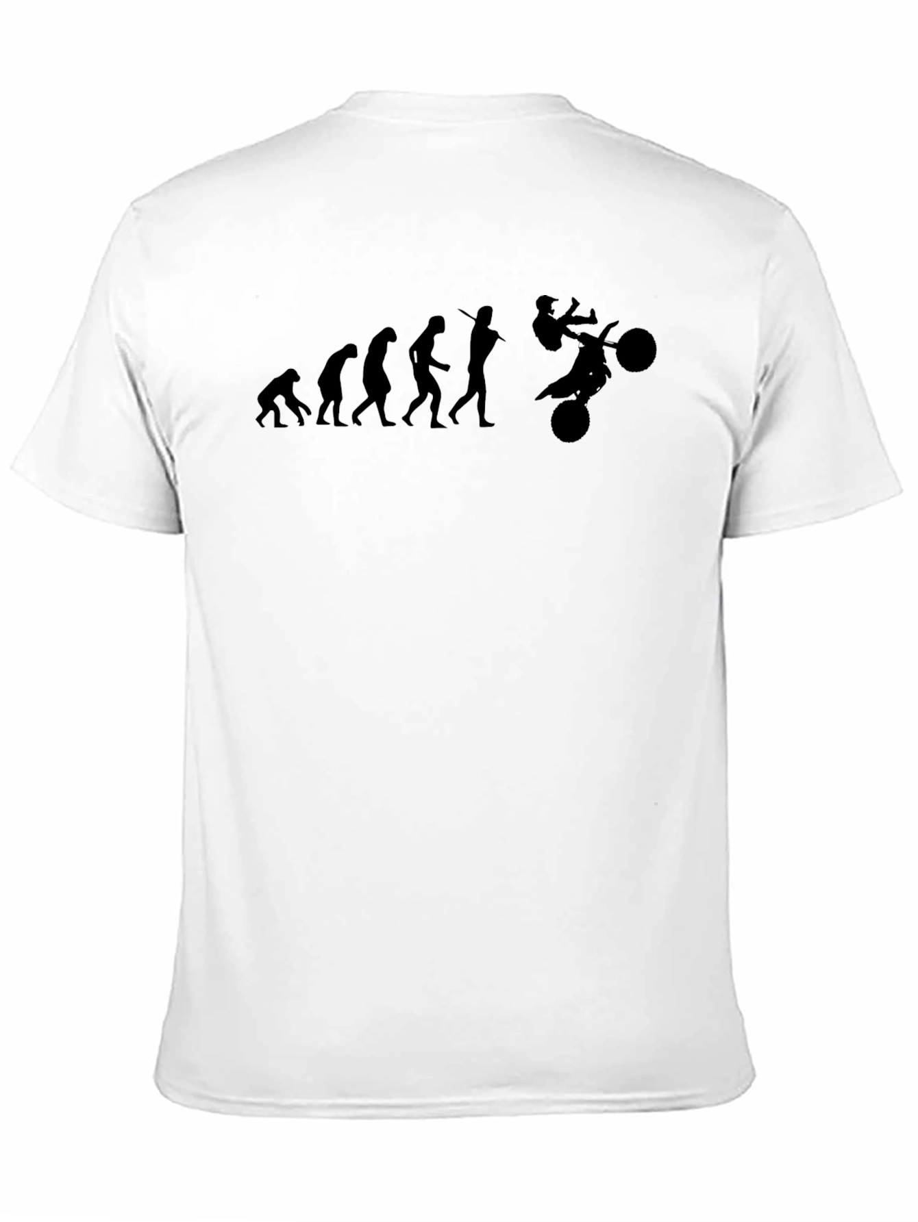 Camiseta Negra Evolución Motocross Hombre