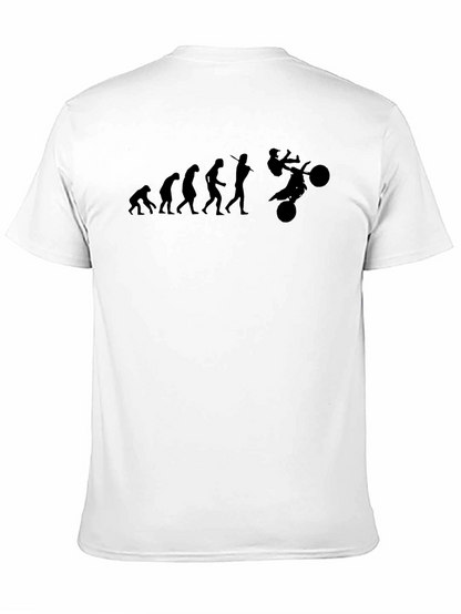 Camiseta Negra Evolución Motocross Hombre