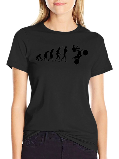 Camiseta Negra Evolución Motocross Hombre