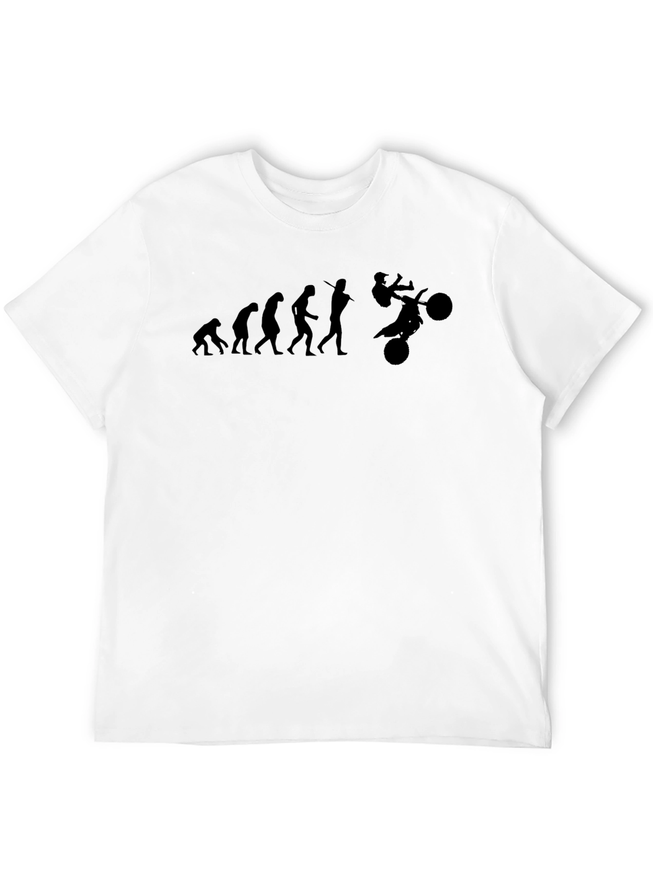 Camiseta Negra Evolución Motocross Hombre
