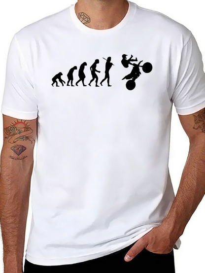 Camiseta Negra Evolución Motocross Hombre