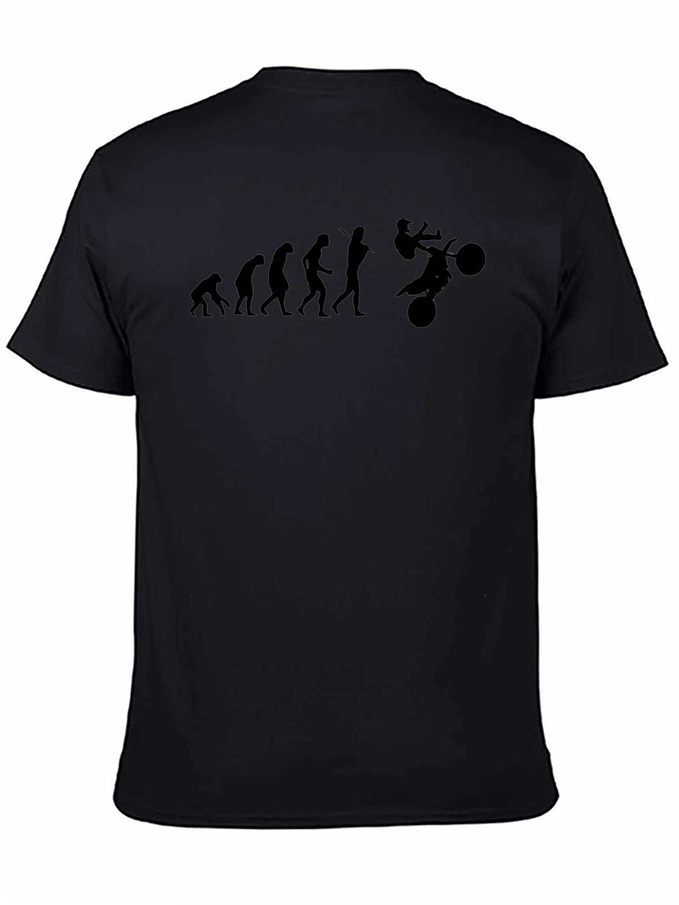 Camiseta Negra Evolución Motocross Hombre