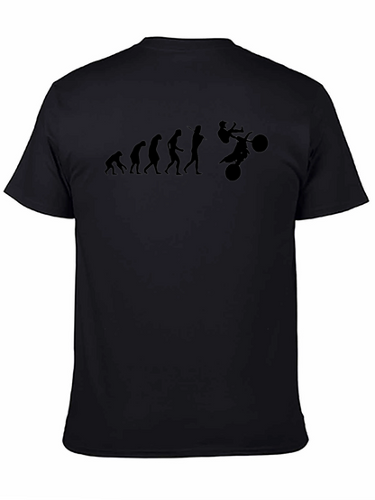 Camiseta Negra Evolución Motocross Hombre