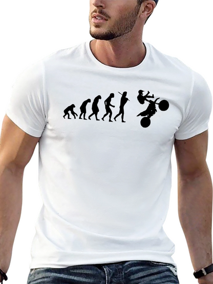Camiseta Negra Evolución Motocross Hombre