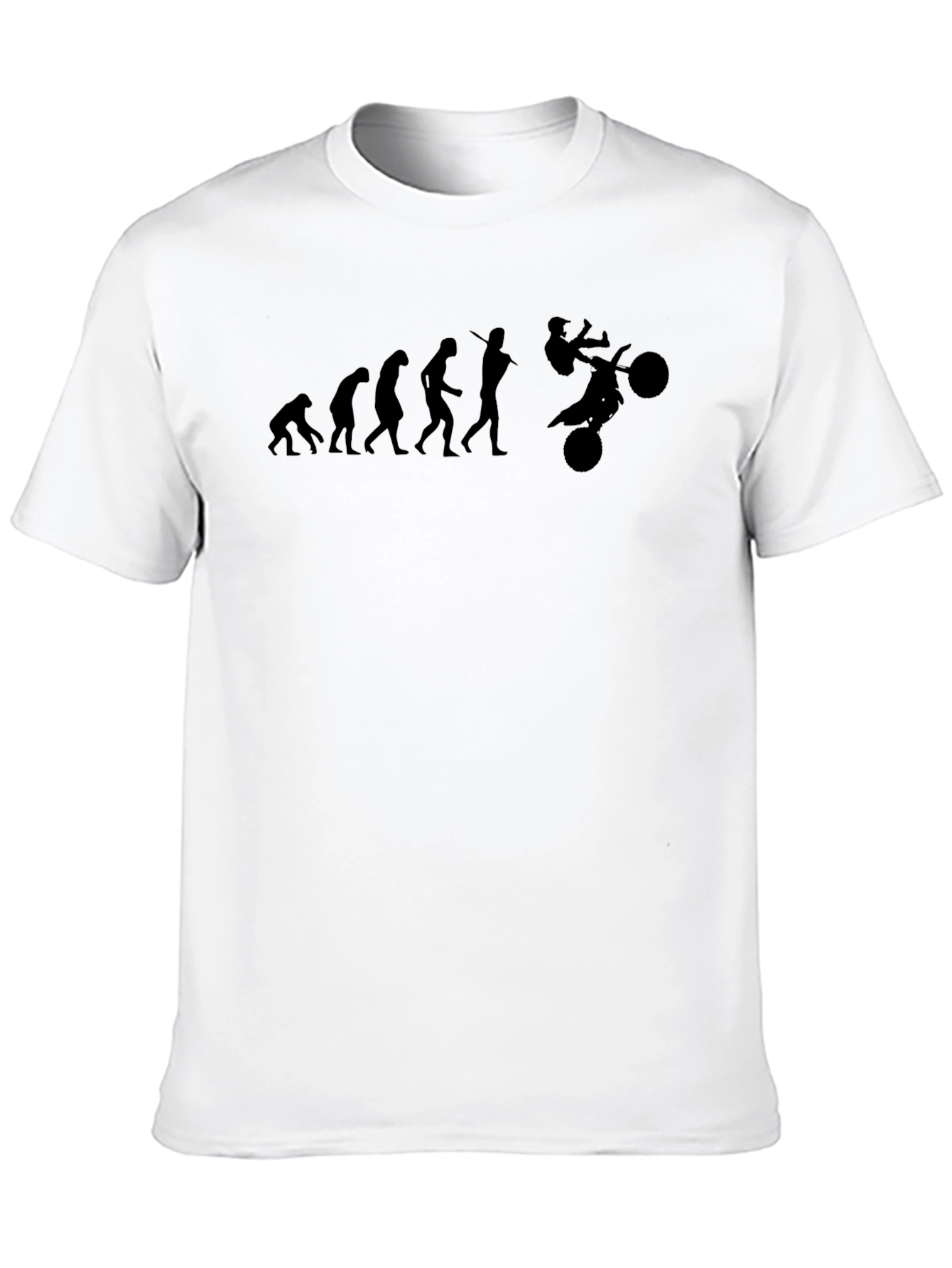Camiseta Negra Evolución Motocross Hombre