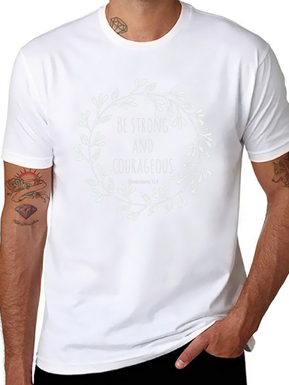 Camiseta Negra con Diseño Inspirador Floral
