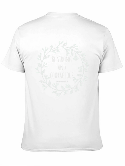 Camiseta Negra con Diseño Inspirador Floral