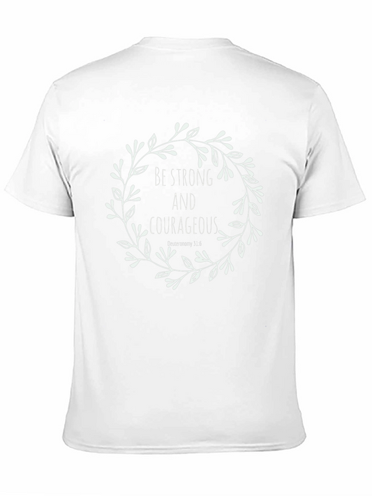 Camiseta Negra con Diseño Inspirador Floral