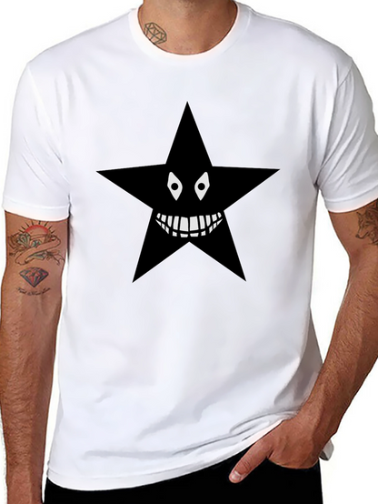 Camiseta Negra con Estrella Malvada