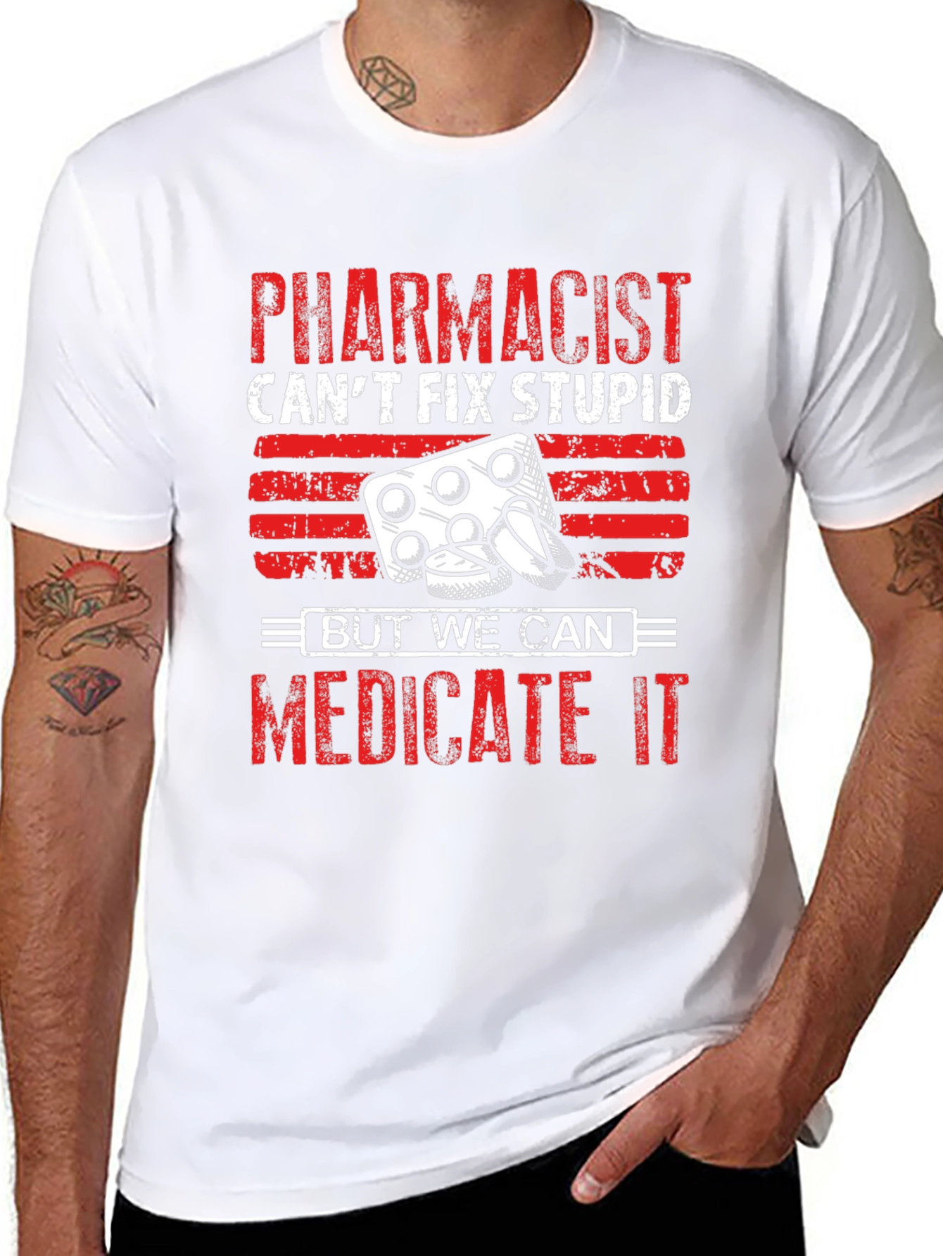 Camiseta Farmacéutico: No Curamos Medicamos