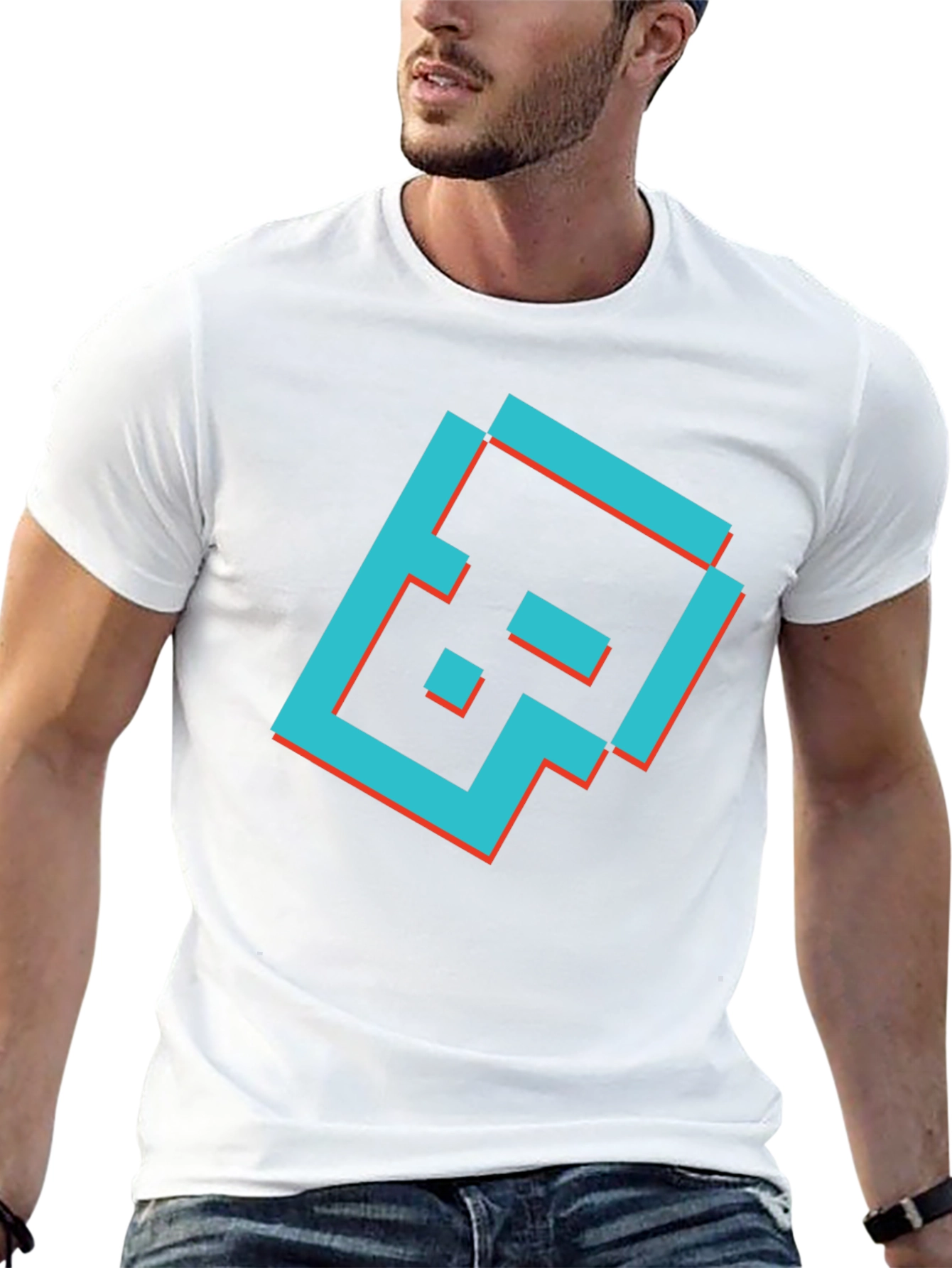 Camiseta Negra con Diseño Gráfico Retro