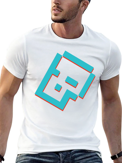 Camiseta Negra con Diseño Gráfico Retro