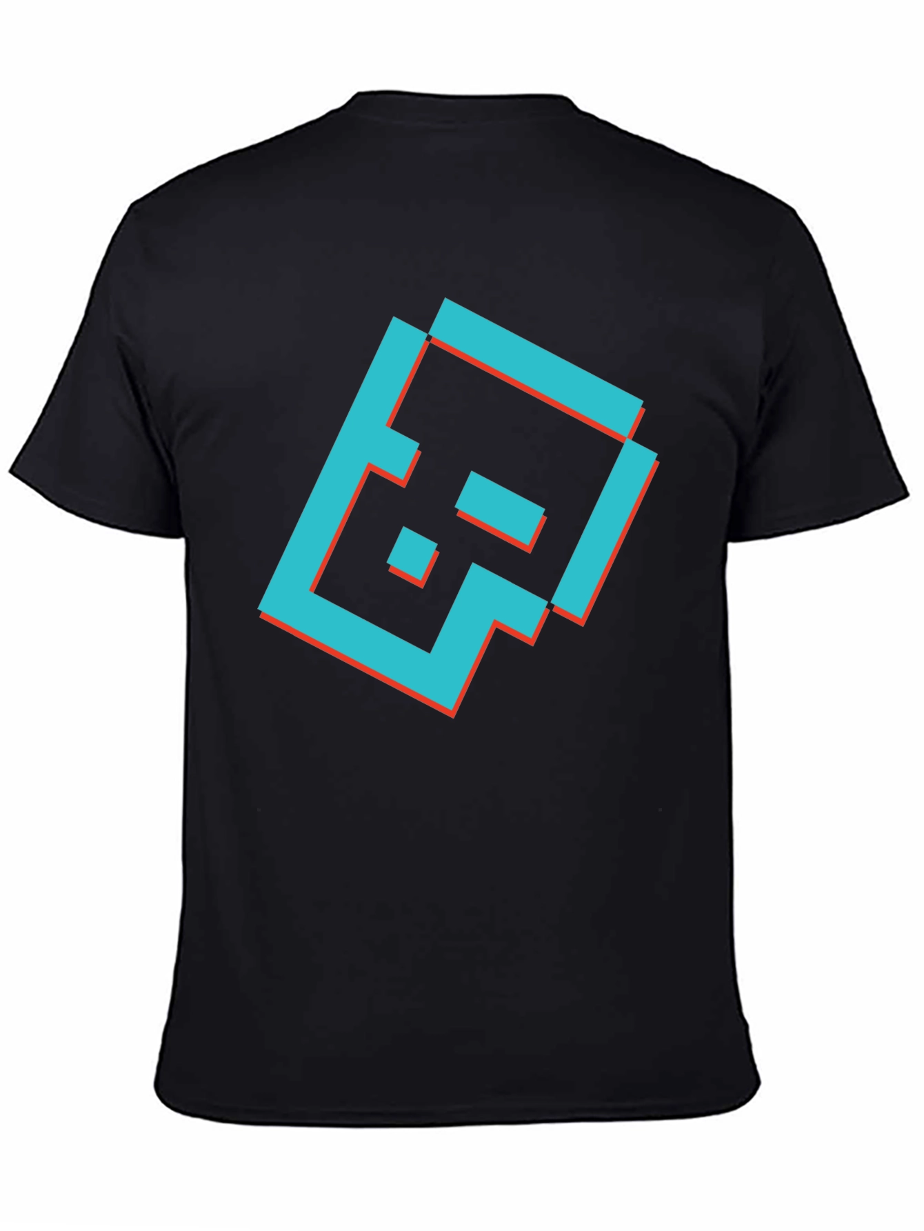 Camiseta Negra con Diseño Gráfico Retro