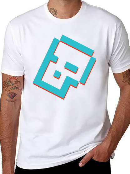 Camiseta Negra con Diseño Gráfico Retro