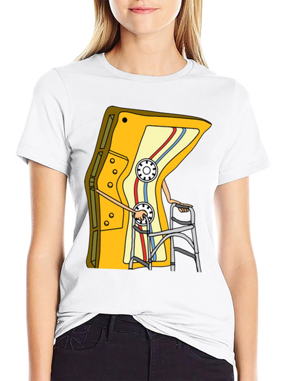 Camiseta Negra con Diseño de Cassette Retro