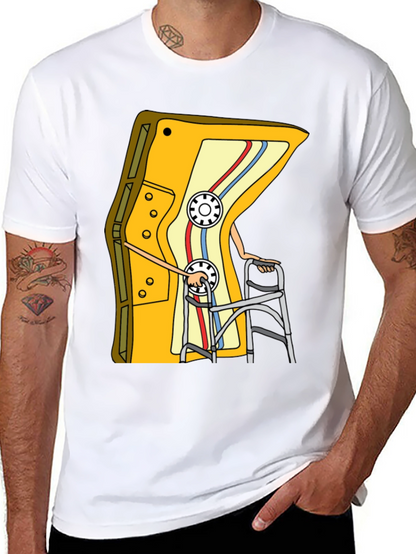 Camiseta Negra con Diseño de Cassette Retro