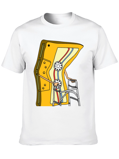 Camiseta Negra con Diseño de Cassette Retro