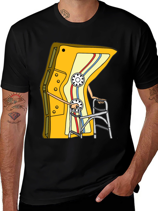 Camiseta Negra con Diseño de Cassette Retro