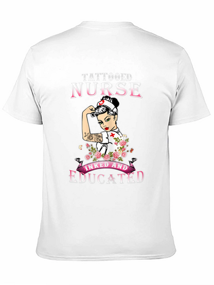 Camiseta Negra Tattooed Nurse