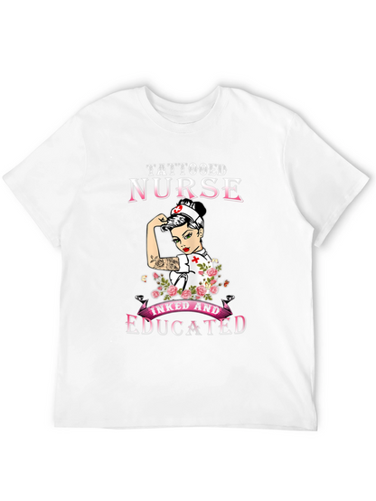 Camiseta Negra Tattooed Nurse