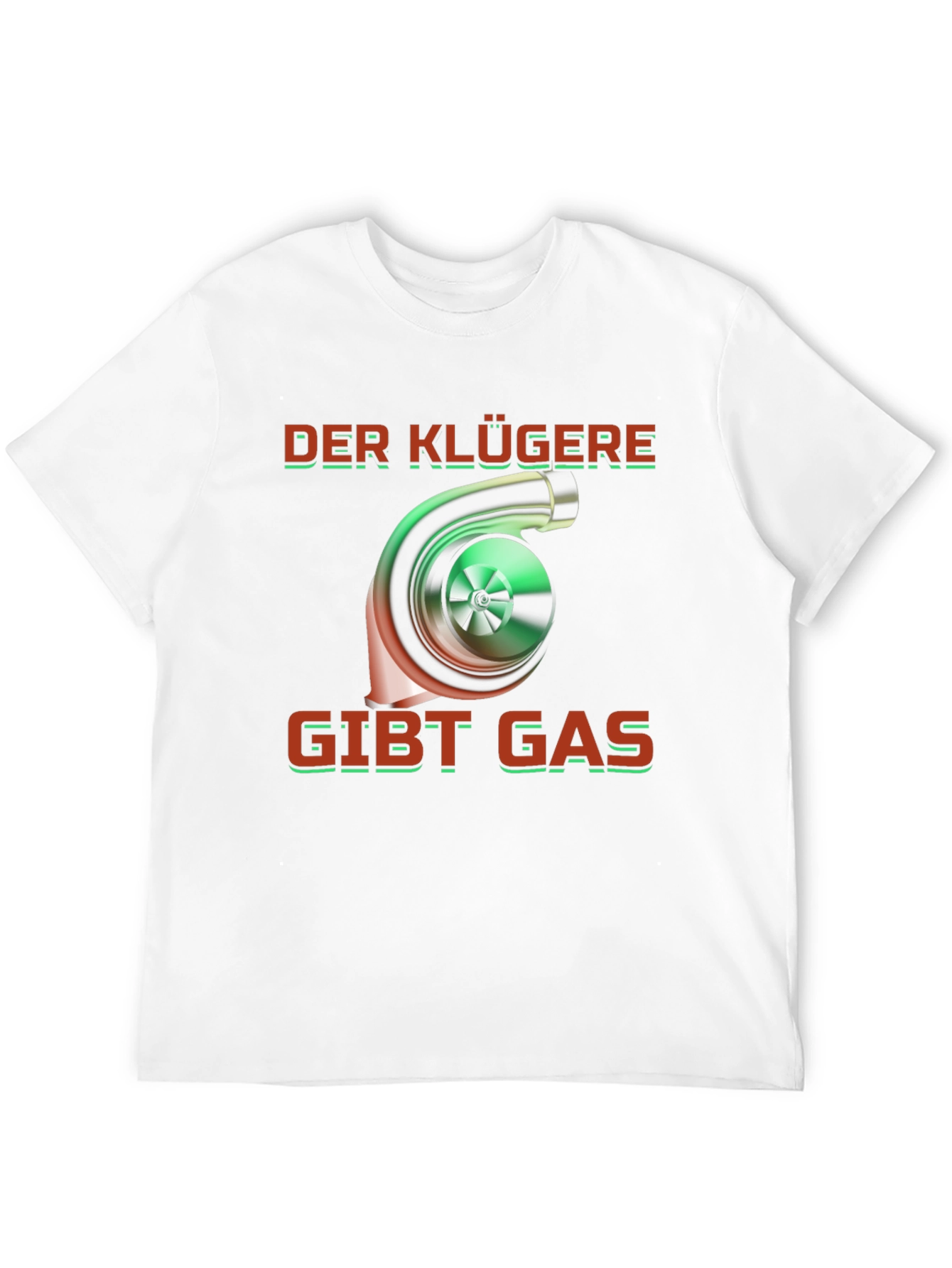 Camiseta Negra Turbo Der Klügere Gibt Gas