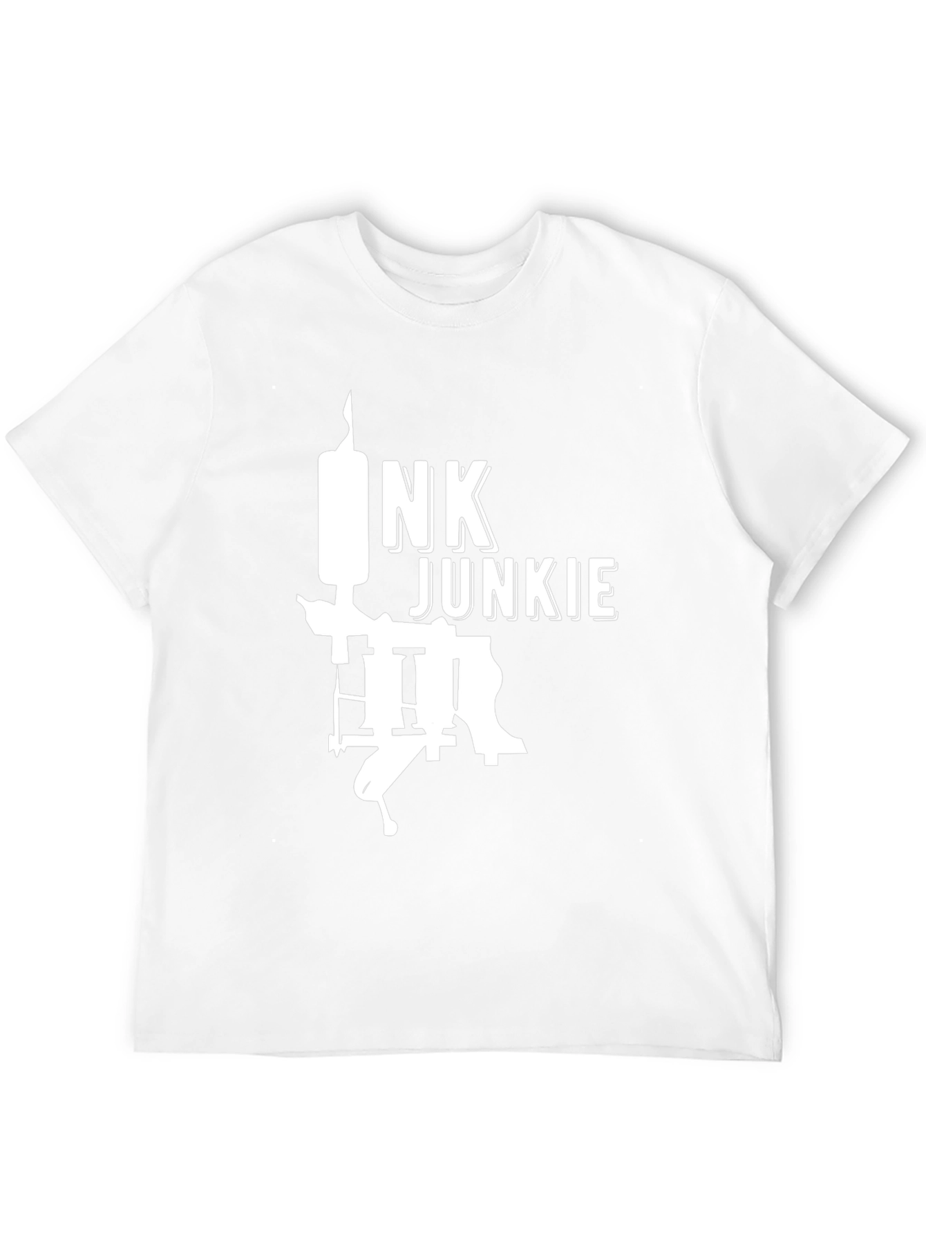 Camiseta Negra Ink Junkie para Amantes del Tatuaje